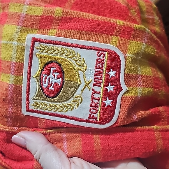 49ers vintage flannel robe team NFL official - Picture 4 of 4